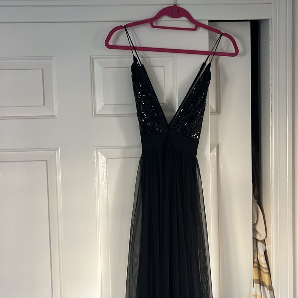 Black sequins dress Fashion Nova